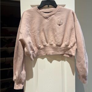 Jordan Light Pink Cropped Sweatshirt
